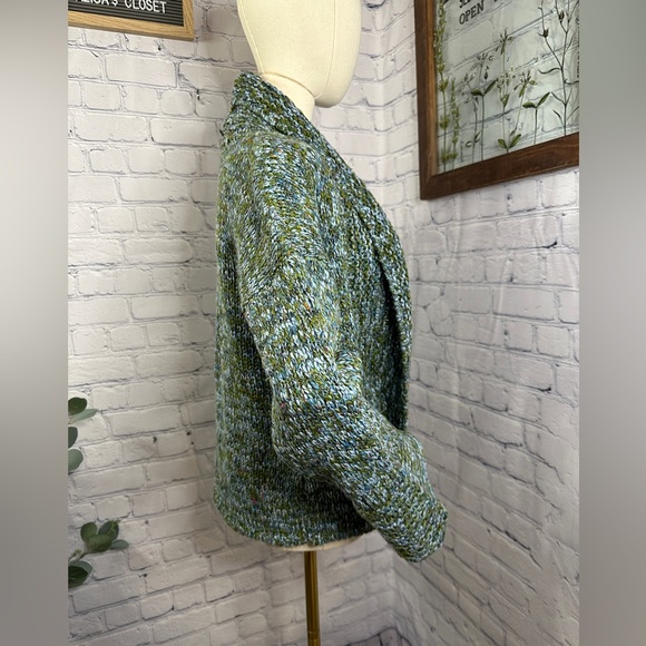 ANTHROPOLOGIE ONE GIRL WHO chunky open cardigan flare sleeves - Picture 2 of 8